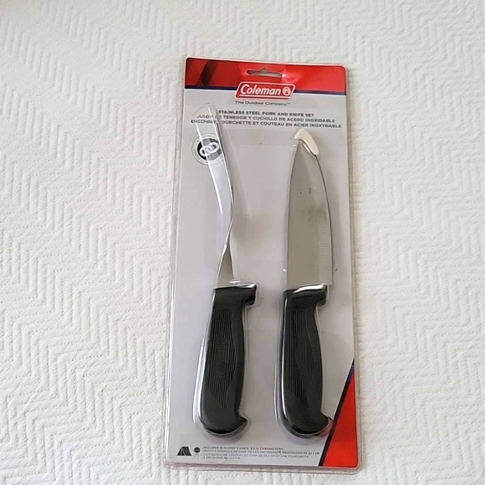 Coleman Carving Fork and Chef Knife Set - New